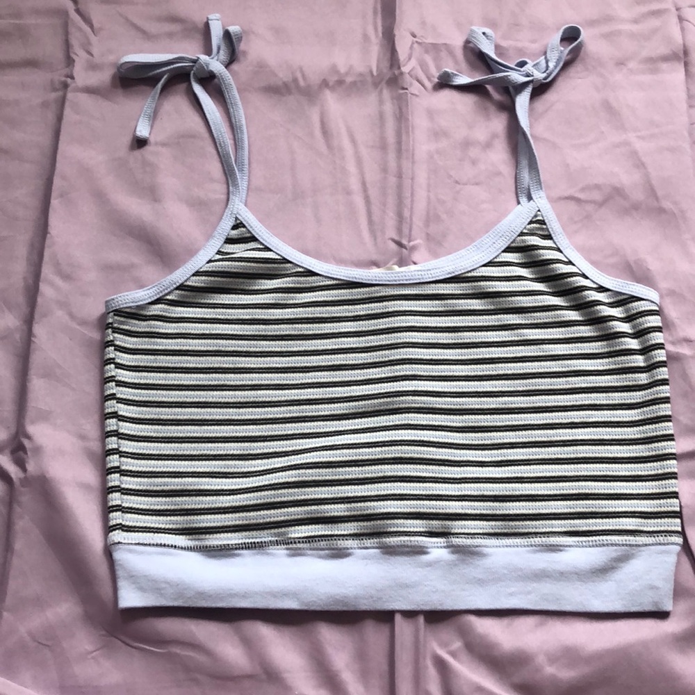 striped crop top